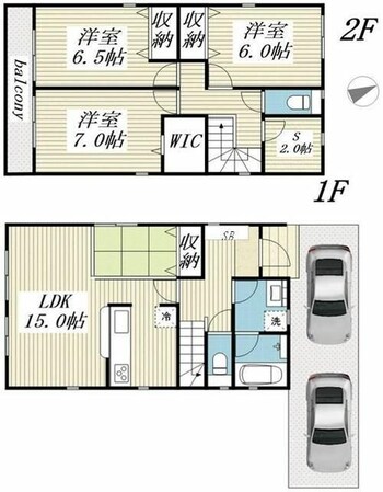 クレイドルガーデン八王子市川口町第８１　７号棟の物件間取画像